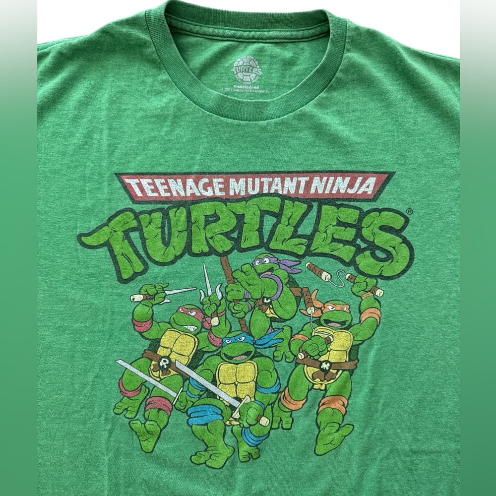Teenage Mutant Ninja Turtles Men’s Short Sleeve T-Shirt Size Large Graphic‎ Tee
